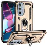 For Motorola Edge 30 Pro Shockproof TPU + PC Phone Case(Gold)