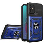 For Motorola Moto G10 / G20 / G30 Eagle Eye Shockproof Phone Case(Sapphire Blue + Black)