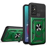 For Motorola Moto G10 / G20 / G30 Eagle Eye Shockproof Phone Case(Dark Green)