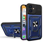 Eagle Eye Shockproof Phone Case For iPhone 12(Sapphire Blue + Black)