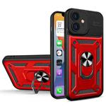 Eagle Eye Shockproof Phone Case For iPhone 12(Red + Black)