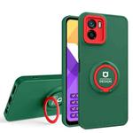 For vivo Y21 / Y21s / Y33s Eagle Eye Ring Holder Phone Case(Dark Green + Red)