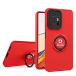 For Xiaomi 11T / 11T Pro Eagle Eye Ring Holder Phone Case(Red + Black)
