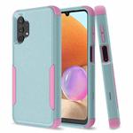 For Samsung Galaxy A32 5G TPU + PC Shockproof Phone Case(Grey Green + Pink)