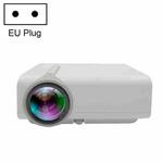 YG530 LED Small 1080P Wireless Screen Mirroring Projector, Power Plug:EU Plug(White)