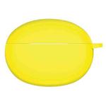 Solid Color Silicone Earphone Protective Case For OPPO Enco X2(Yellow)