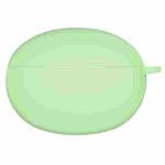 Solid Color Silicone Earphone Protective Case For OPPO Enco X2(Matcha Green)