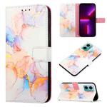 For Xiaomi Redmi 10 Prime+ 5G / Note 11E PT003 Marble Pattern Flip Leather Phone Case(LS004)