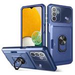 For Samsung Galaxy A13 5G Card Ring Holder PC + TPU Phone Case(Blue)