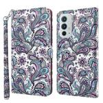 For OnePlus 9RT 5G 3D Painting Pattern TPU + PU Leather Phone Case(Swirl Pattern)