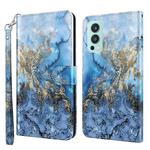 For OnePlus Nord 2 5G 3D Painting Pattern TPU + PU Leather Phone Case(Milky Way)