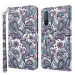 For OnePlus Nord CE 5G 3D Painting Pattern TPU + PU Leather Phone Case(Swirl Pattern)