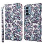 For OnePlus Nord N200 5G 3D Painting Pattern TPU + PU Leather Phone Case(Swirl Pattern)