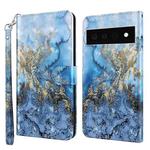 For Google Pixel 6 Pro 3D Painting Pattern TPU + PU Leather Phone Case(Milky Way)