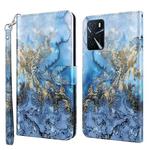 For OPPO A16 / A54 5G 3D Painting Pattern TPU + PU Leather Phone Case(Milky Way)