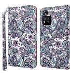 For Xiaomi Redmi Note 11 Pro / 11 Pro+ 3D Painting Pattern TPU + PU Leather Phone Case(Swirl Pattern)