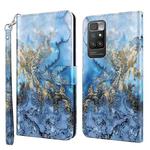 For Xiaomi Redmi 10 3D Painting Pattern TPU + PU Leather Phone Case(Milky Way)