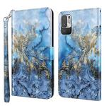 For Xiaomi Redmi Note 10 5G 3D Painting Pattern TPU + PU Leather Phone Case(Milky Way)