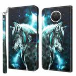 For Nokia G20 / G10 / 6.3 3D Painting Pattern TPU + PU Leather Phone Case(Wolf)