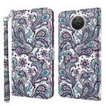 For Nokia G20 / G10 / 6.3 3D Painting Pattern TPU + PU Leather Phone Case(Swirl Pattern)