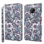 For Nokia G300 3D Painting Pattern TPU + PU Leather Phone Case(Swirl Pattern)