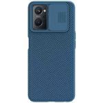 For OPPO Realme 9i NILLKIN Black Mirror Series Camshield PC Phone Case(Blue)