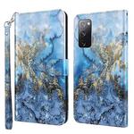 For Samsung Galaxy A03s 166mm 3D Painting Pattern TPU + PU Leather Phone Case(Milky Way)