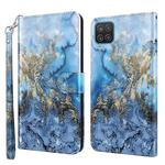 For Samsung Galaxy A22 5G 3D Painting Pattern TPU + PU Leather Phone Case(Milky Way)