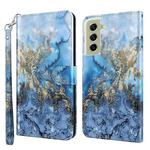 For Samsung Galaxy S22 5G 3D Painting Pattern TPU + PU Leather Phone Case(Milky Way)
