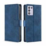 For OPPO K9s / Realme Q3s Skin Feel Crocodile Texture Magnetic Clasp PU Leather Phone Case(Blue)