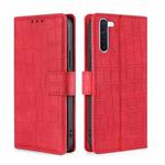 For OPPO Reno3 A Japanese Version Skin Feel Crocodile Texture Magnetic Clasp PU Leather Phone Case(Red)
