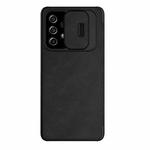 For Samsung Galaxy A53 5G NILLKIN QIN Series Pro Sliding Camera Cover Design Leather Phone Case(Black)