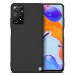 For Xiaomi Redmi Note 11 Pro / 11 Pro 5G / 11 Pro+ 5G Global / 11E Pro 5G NILLKIN 3D Textured Nylon Fiber TPU Phone Case(Black)