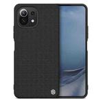 For Xiaomi Mi 11 Lite 5G / 4G NILLKIN 3D Textured Nylon Fiber TPU Phone Case(Black)