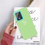 For Galaxy S20 Ultra Love Heart Pattern Frosted TPU Protective Case(Green)