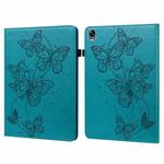 For OPPO Pad 11 inch 2022 Embossed Butterfly Pattern Leather Tablet Case(Blue)