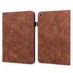 Lace Flower Embossing Pattern Leather Tablet Case For Samsung Galaxy Tab A8 10.5 2021(Brown)