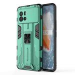 For vivo iQOO 9 Supersonic PC + TPU Shock-proof Protective Phone Case with Holder(Green)