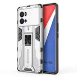 For vivo iQOO 9 Pro Supersonic PC + TPU Shock-proof Protective Phone Case with Holder(Silver)
