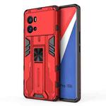For vivo iQOO 9 Pro Supersonic PC + TPU Shock-proof Protective Phone Case with Holder(Red)