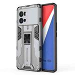 For vivo iQOO 9 Pro Supersonic PC + TPU Shock-proof Protective Phone Case with Holder(Grey)