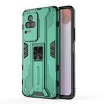 For Xiaomi Redmi K50 Pro Supersonic PC + TPU Shock-proof Protective Phone Case with Holder(Green)