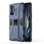 For Xiaomi Redmi K50 Gaming Supersonic PC + TPU Shock-proof Protective Phone Case with Holder(Blue)