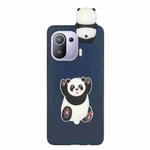 For Xiaomi Mi 11 Pro Shockproof 3D Lying Cartoon TPU Phone Case(Panda)