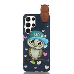 For Samsung Galaxy S22 Ultra 5G Shockproof Cartoon TPU Phone Case(Blue Owl)