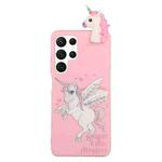 For Samsung Galaxy S22 Ultra 5G Shockproof Cartoon TPU Phone Case(Unicorn)