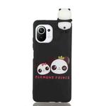 For Xiaomi Mi 11 Shockproof Cartoon TPU Phone Case(Two Pandas)