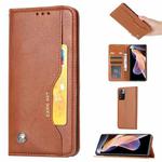 For Xiaomi Redmi Note 11S / Note 11 4G Global Knead Skin Texture Horizontal Flip Leather Case(Brown)
