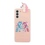 For Samsung Galaxy S22+ 5G Shockproof Cartoon TPU Phone Case(Heart Unicorn)