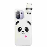 For Xiaomi Mi 11 Pro Shockproof Cartoon TPU Phone Case(White Panda)